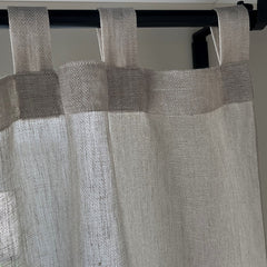 Tab Top Classic sheer linen curtain panel