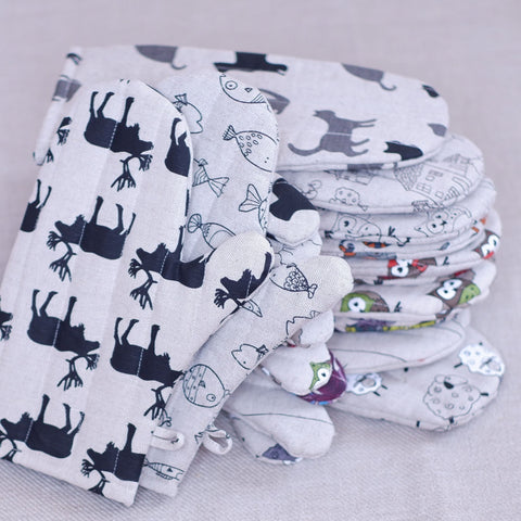 Kitchen Glove with different prints