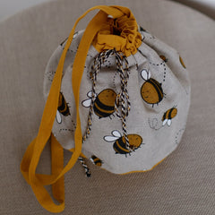 Linen Backpack with different prints