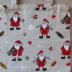 Shoulder shopping bag with different prints