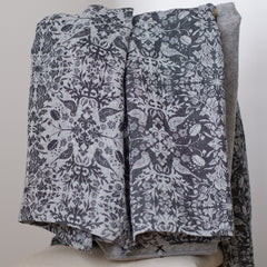 Linen Throw Bird (black)
