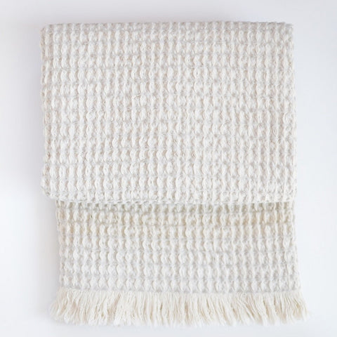 Linen throw Waffle
