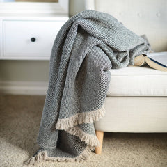 Linen Throw Moonlight - Linen Room Latvia