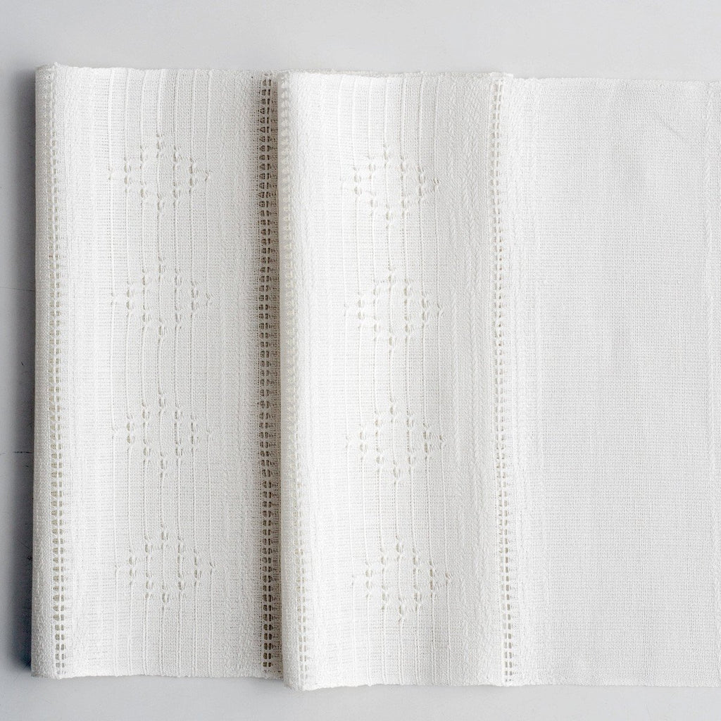 Table Runner with picked pattern - Linen Room Latvia