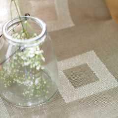Table runner Boucle with square